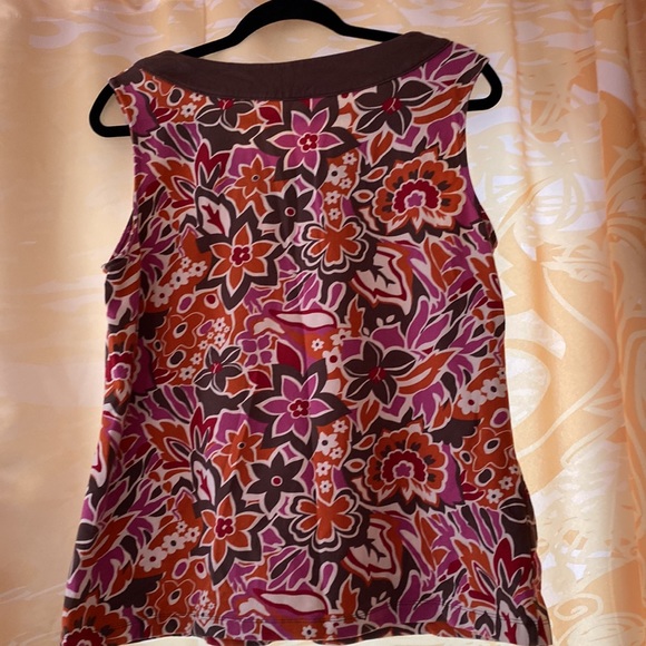 CROFT & BARROW XL COLORFUL FLORAL TANK TOP  🌺 STRETCHY - Picture 2 of 4